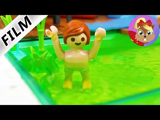 摩比游戏 Playmobil 玩偶影片 小尤在浴缸里干的蠢事!妈妈生气了
